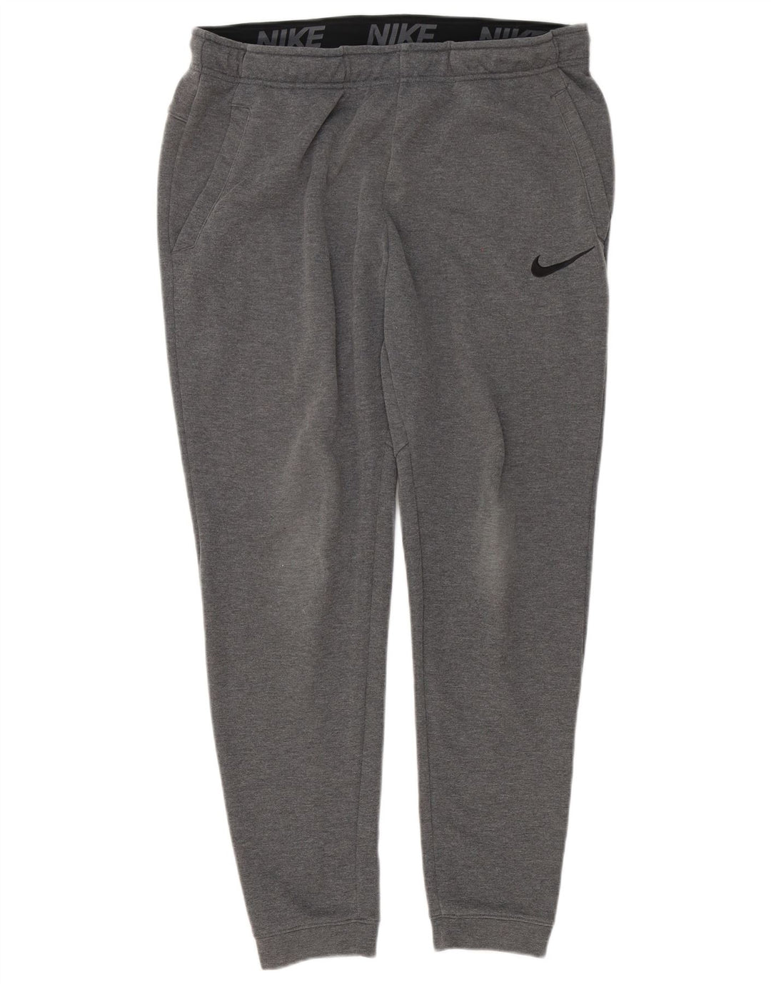 Pantaloni de trening Nike Dri Fit pentru bărbați Pantaloni de jogging, mari, gri, poliester