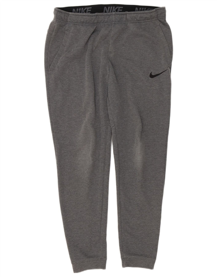 Pantaloni de trening Nike Dri Fit pentru bărbați Pantaloni de jogging, mari, gri, poliester