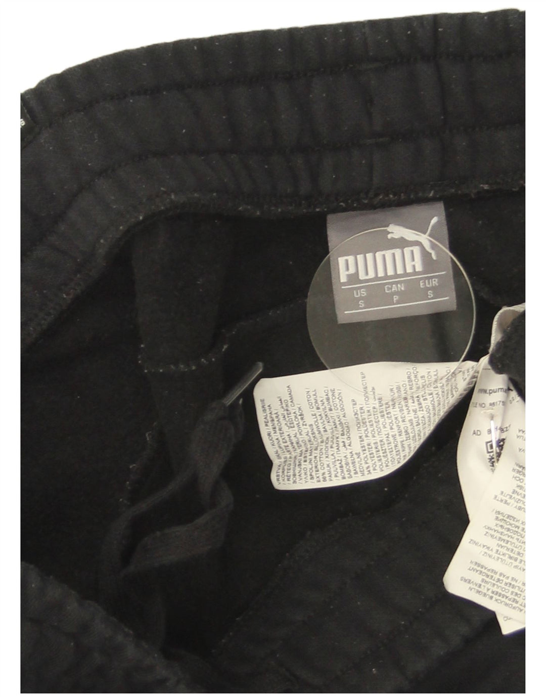 Pantaloni de trening Puma pentru bărbați Pantaloni de jogging Mici Bumbac Negru