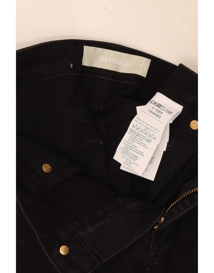 Max & Co. Blugi skinny pentru femei W26 L27 bumbac negru