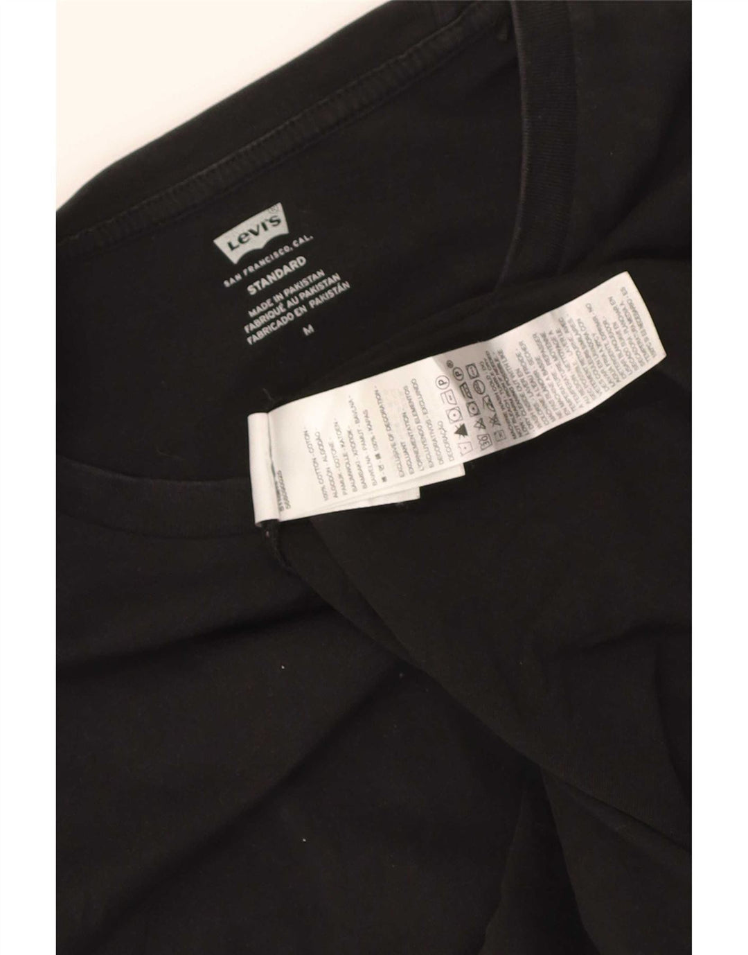 Tricou Levi's Standard Fit pentru bărbați Top mediu din bumbac negru