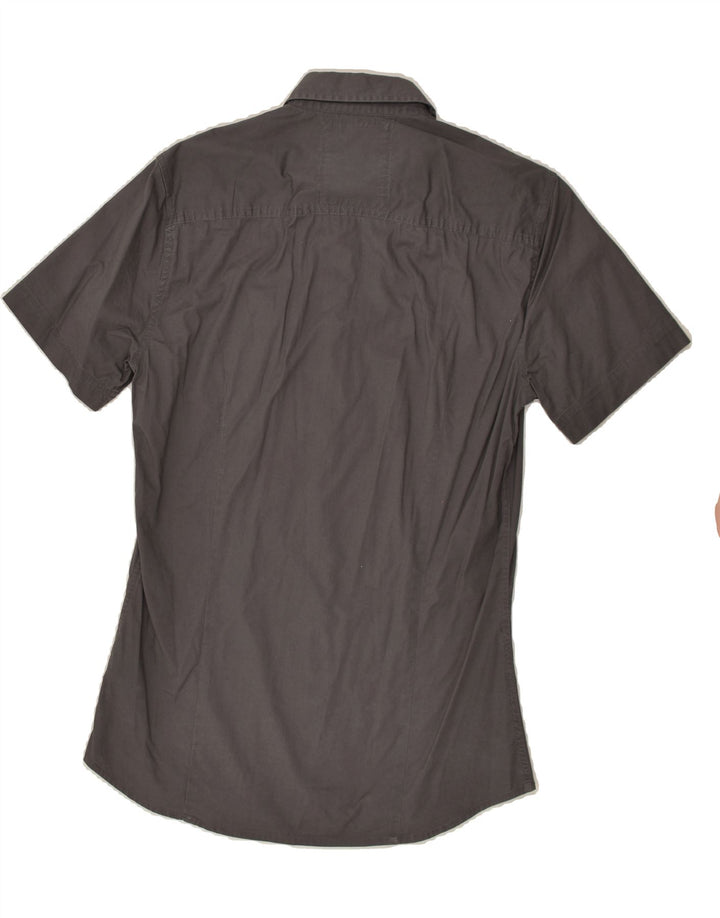 GUESS Mens Short Sleeve Shirt Medium Grey Cotton | Vintage Guess | Thrift | Second-Hand Guess | Used Clothing | Messina Hembry 