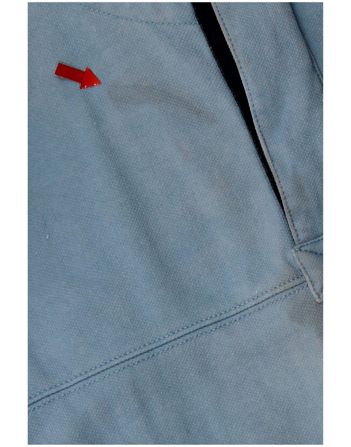 Crew Clothing Hanorac pentru bărbați cu fermoar și gât Pulover Bumbac albastru mediu