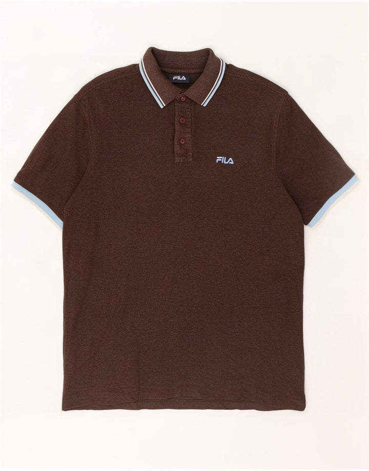 Tricou Polo Fila Barbati Mare Maro Bumbac