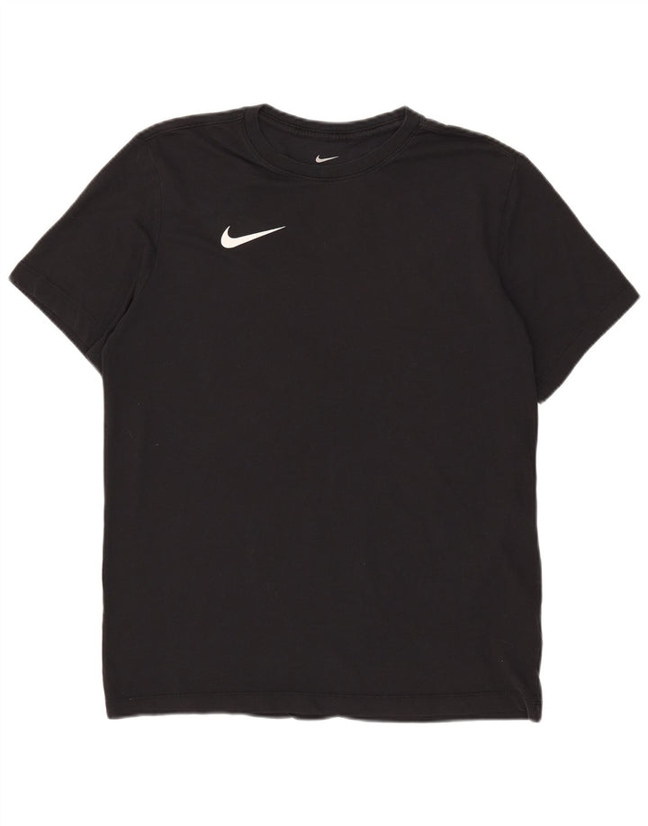 Tricou Nike Dri Fit pentru bărbați Top mediu din bumbac negru