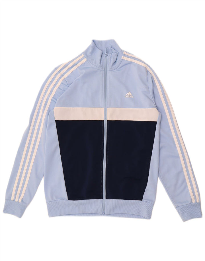 Jachetă de trening pentru băieți Adidas 13-14 ani, albastru, poliester