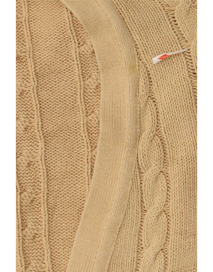 Pulover cardigan pentru bărbați Benetton IT 48 bumbac mediu bej