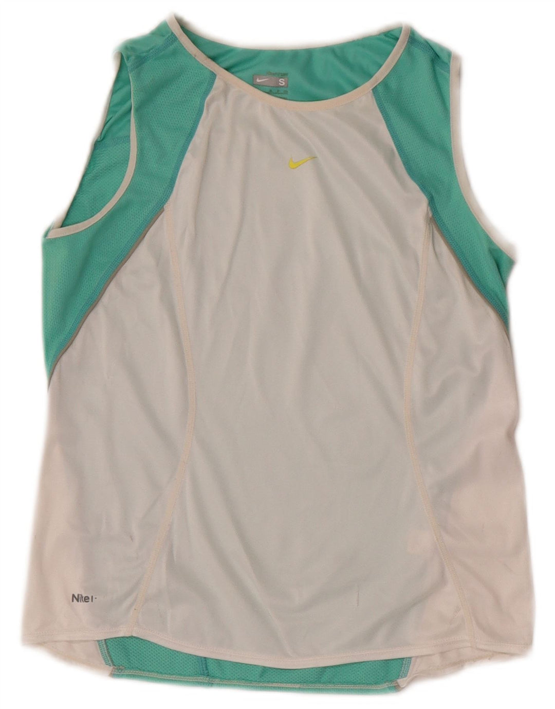 Top cu vestă crop Nike pentru femei UK 8 Small White Colorblock