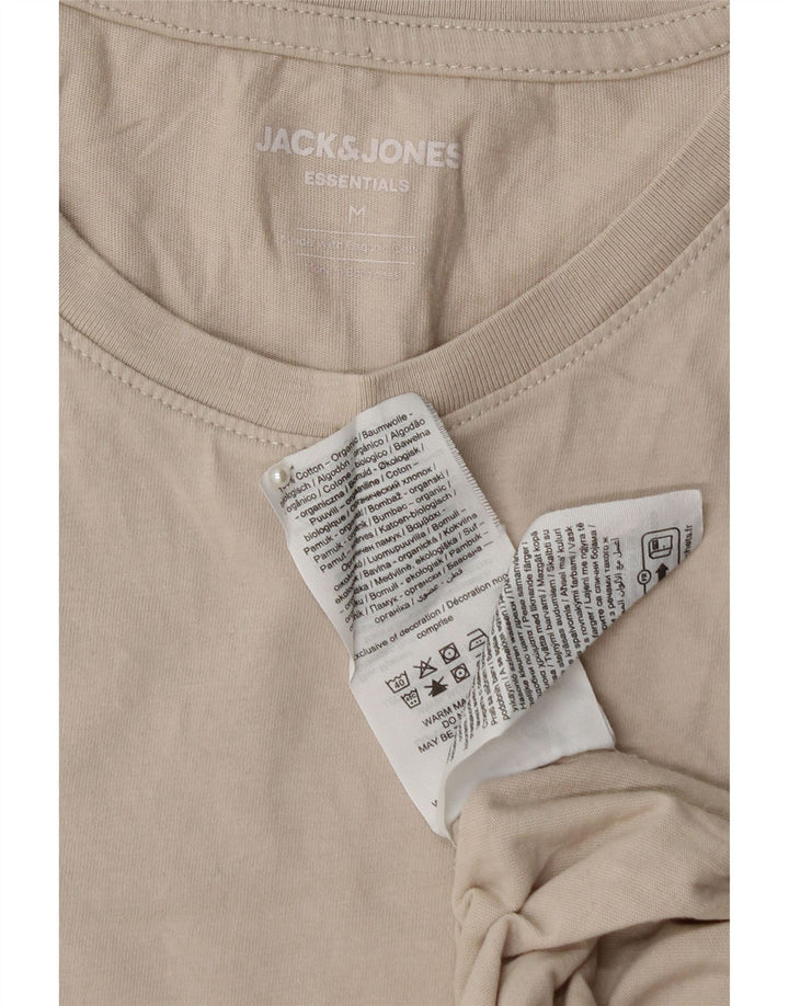 JACK & JONES Tricou Bărbați Top Mediu Bej Bumbac