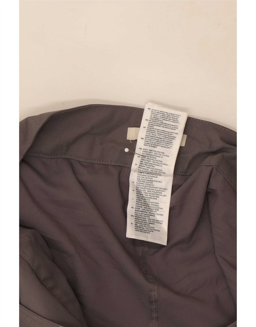 Fusta mini Adidas pentru femei UK 14 Large W32 Poliester gri