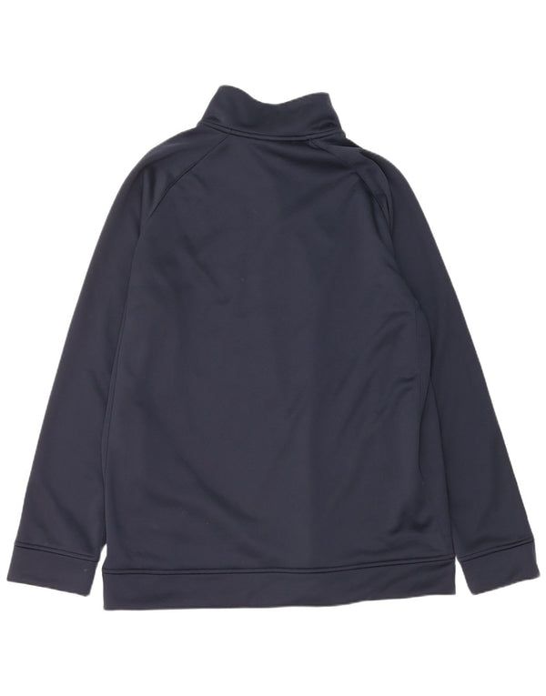 Pulover pentru bărbați Canterbury, cu fermoar, cu gât, 2XL, poliester bleumarin