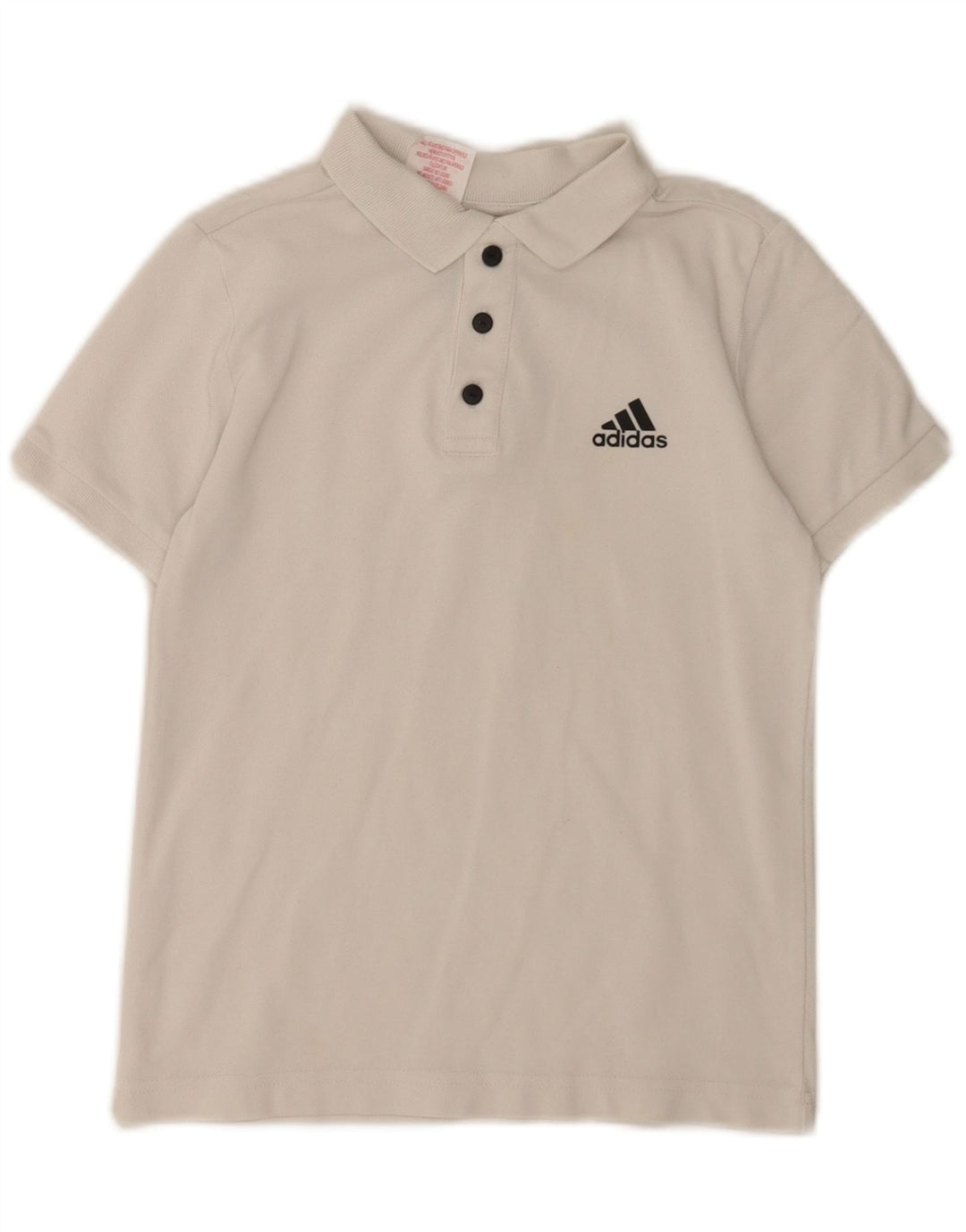 Tricou Polo Băieți Adidas 9-10 Ani Alb