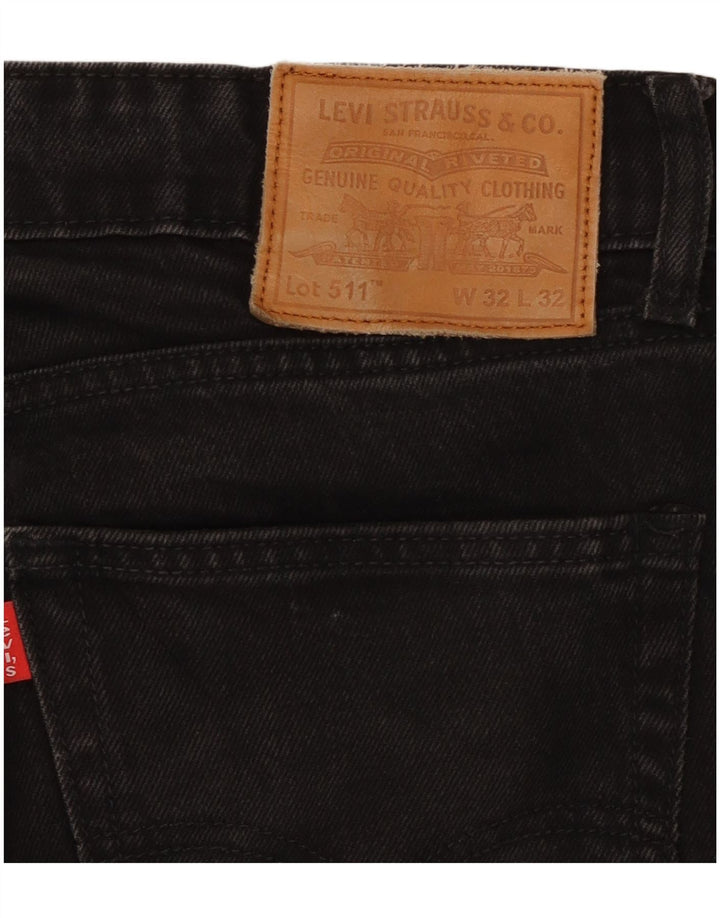 Blugi Levi's 511 Slim pentru bărbați W32 L32 bumbac negru