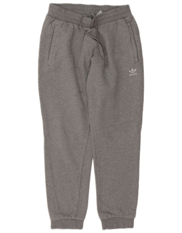 Pantaloni de trening Adidas pentru bărbați Joggeri mari, gri bumbac