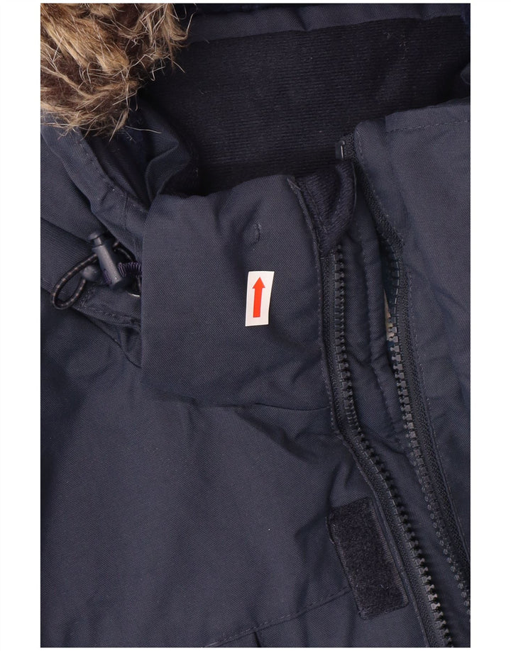 MOUNTAIN WAREHOUSE Mens Hooded Windbreaker Jacket UK 40 Large Navy Blue