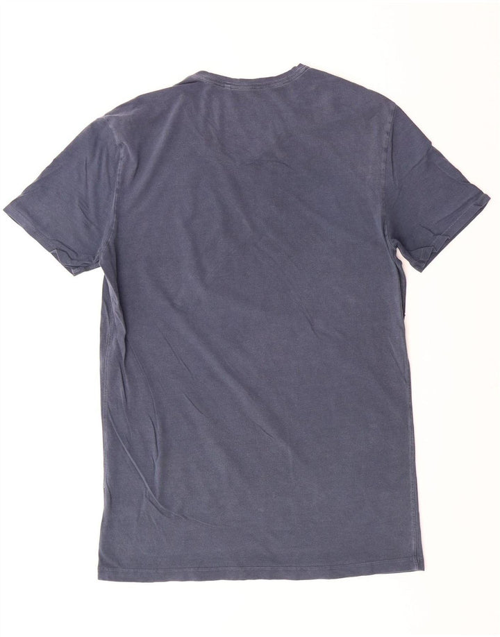 GUESS Mens Graphic T-Shirt Top Large Blue