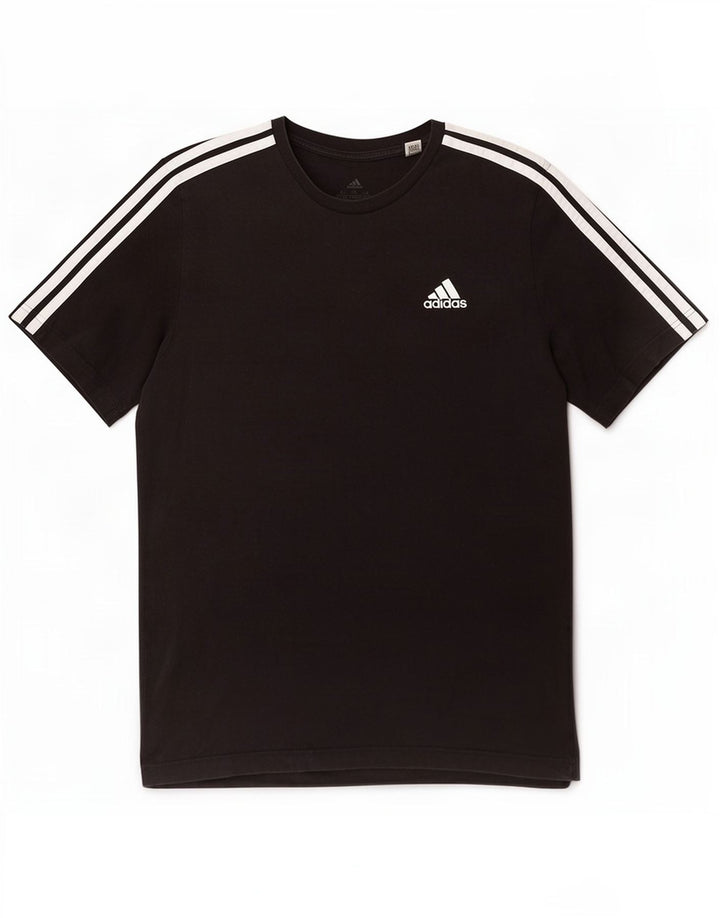 Tricou pentru bărbați Adidas Top Mediu Negru Bumbac