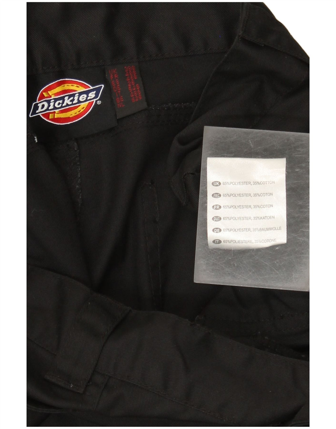 Pantaloni cargo dritti pentru bărbați Dickies W38 L28 Poliester negru