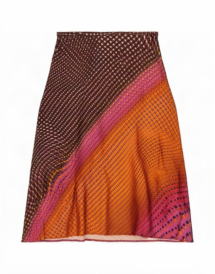 Fusta în formă de A pentru femei Zara Medium W28 Poliester cu pete multicolore