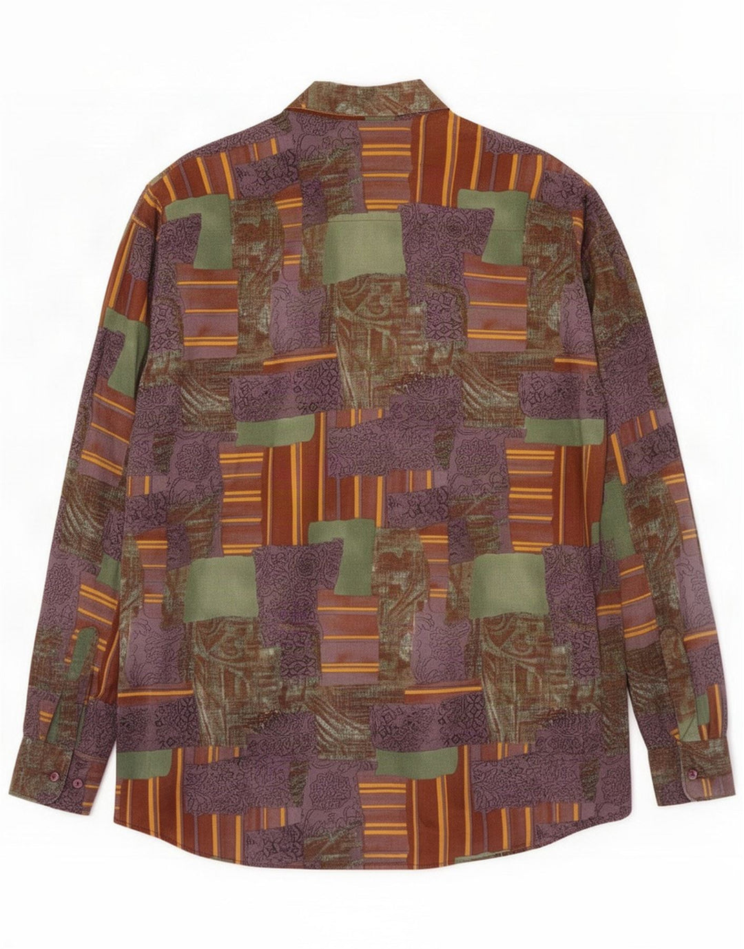 Angelo Litrico Cămașă bărbați mare, multicoloră, patchwork, viscoză