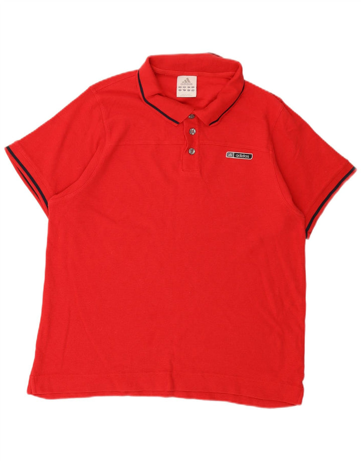 Tricou polo Adidas pentru bărbați, mare, roșu, bumbac