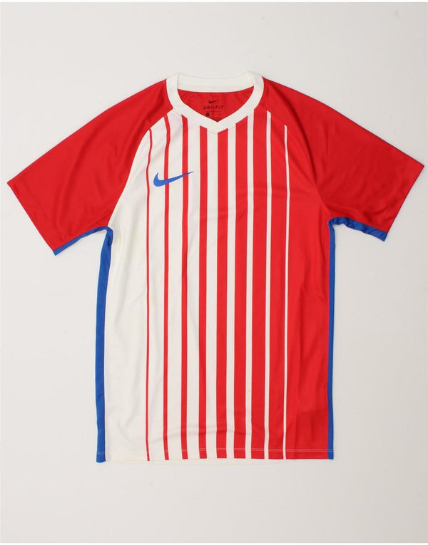 Tricou Nike Dri Fit pentru bărbați Top mic poliester cu dungi roșii