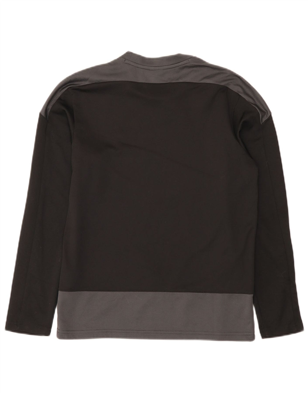 Top pentru băieți Puma cu mânecă lungă 13-14 ani, negru, poliester color bloc