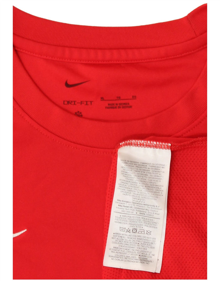 Tricou pentru bărbați Nike Dri Fit Top XL poliester roșu