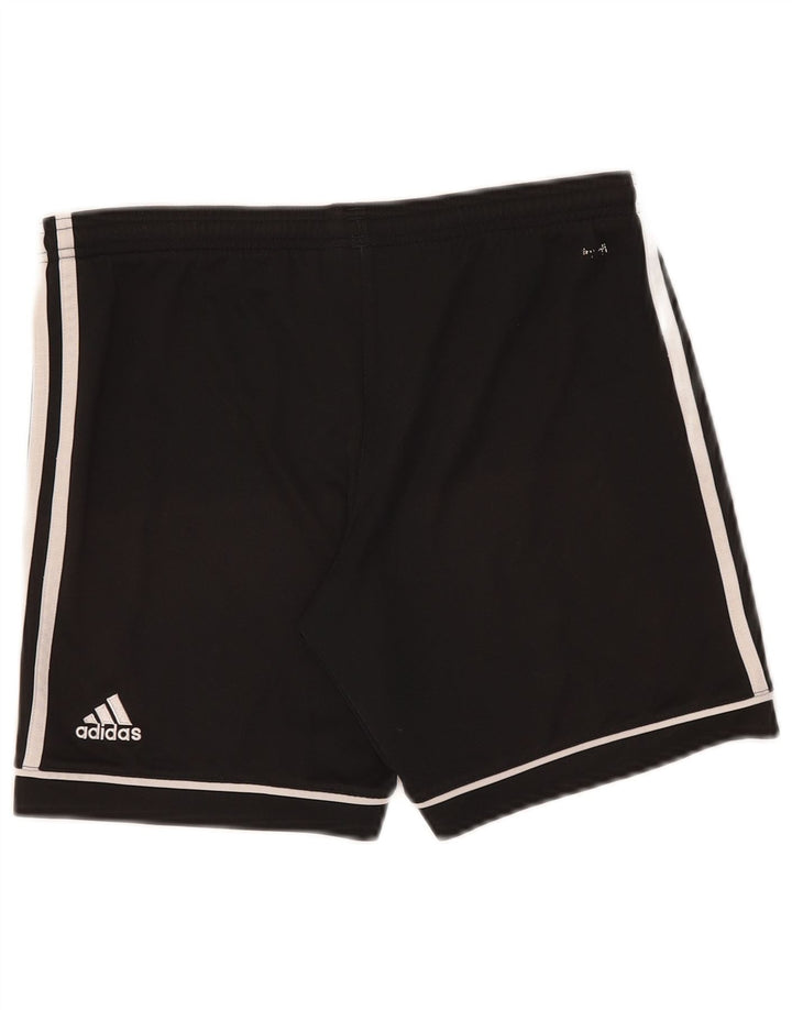 Pantaloni scurți sport Adidas Climalite pentru băieți 11-12 ani poliester negru