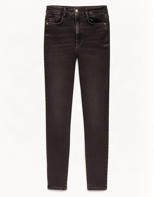 Blugi skinny pentru femei cu talie înaltă Zara EU 40 Medium W30 L27 Negri