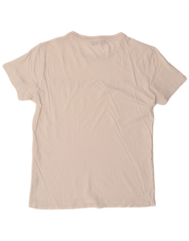 Tricou grafic Trussardi Jeans pentru bărbați Top mediu alb