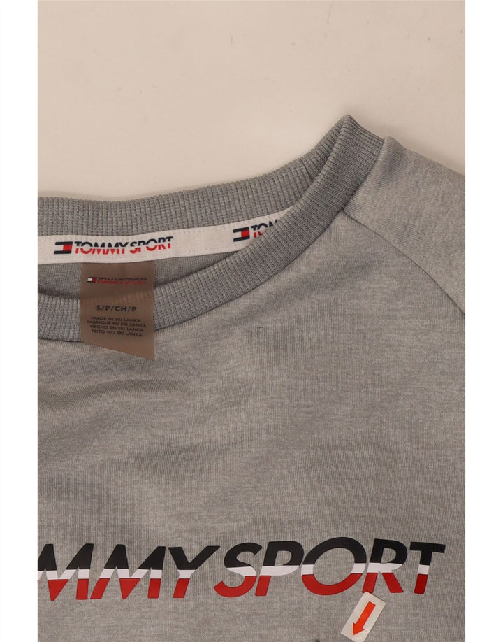 Hanorac grafic pentru bărbați TOMMY HILFIGER Pulover mic, gri, bloc de culoare