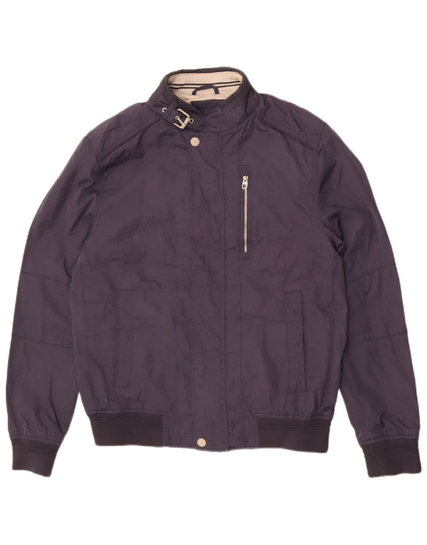 Bomber pentru bărbați Zara UK 40 mare, albastru, poliester