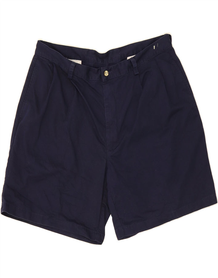 IZOD Mens Pegged Chino Shorts W36 Large Navy Blue Cotton Vintage Izod and Second-Hand Izod from Messina Hembry 
