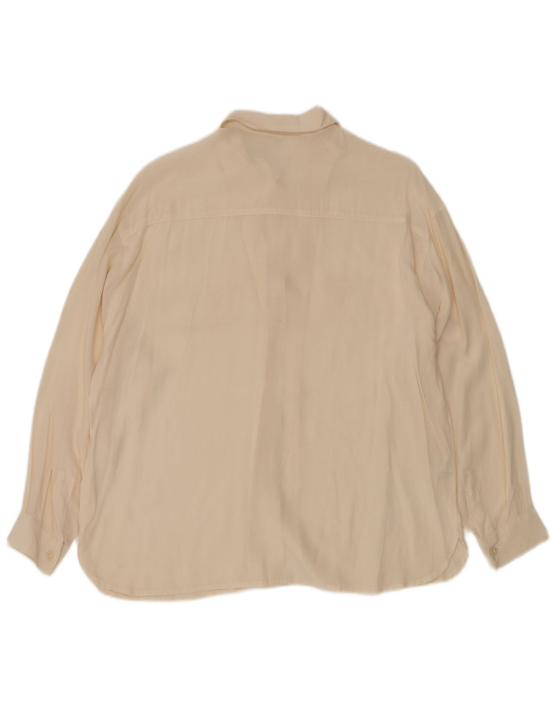 Cămașă VINTAGE pentru femei UK 12 Medium Off White