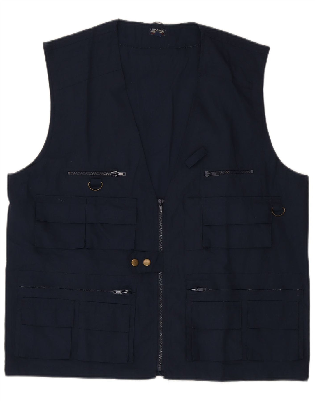 Gilet vintage pentru bărbați, UK 42 XL, poliester bleumarin