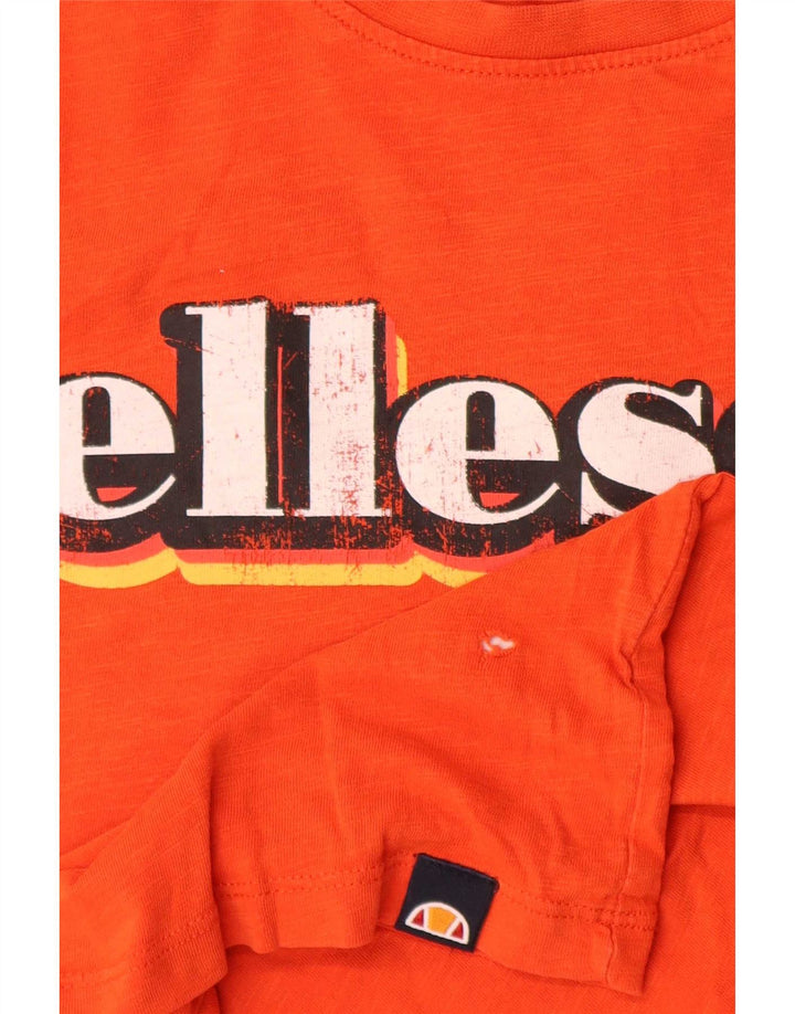 Tricou grafic pentru băieți Ellesse Top 11-12 ani portocaliu