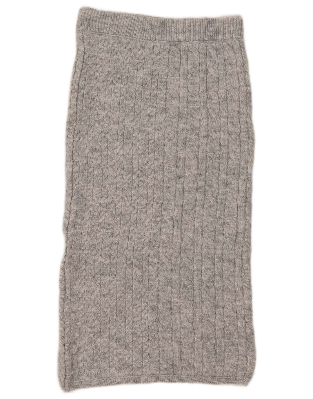 Fusta midi tricot pentru femei Marks & Spencer Medium W30 Gri acrilic
