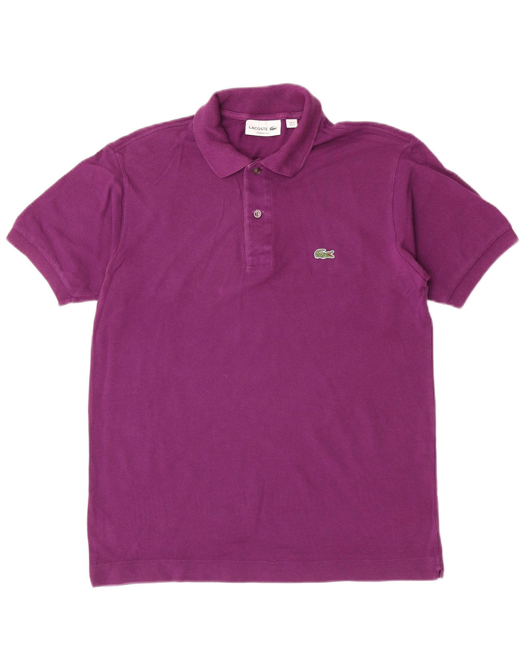 Tricou polo Lacoste Classic Fit pentru bărbați, mărimea 3, bumbac violet mic