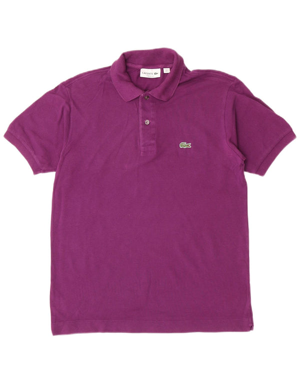 Tricou polo Lacoste Classic Fit pentru bărbați, mărimea 3, bumbac violet mic