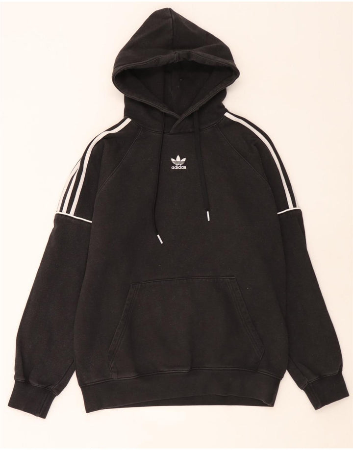Pulover Adidas pentru bărbați, bumbac mediu negru