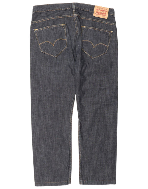 Blugi drepti pentru bărbați Levi's 504 W36 L32 Bumbac bleumarin