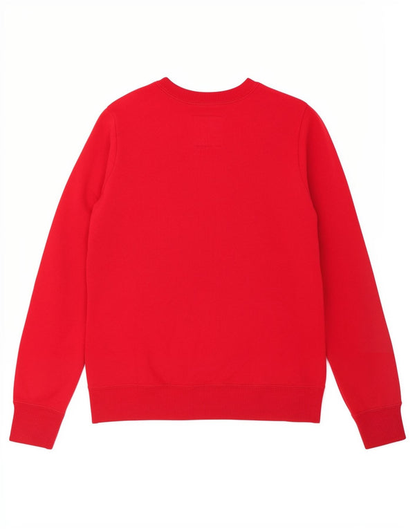 Pulover cu grafic pentru femei Hollister UK 8 Bumbac roșu mic