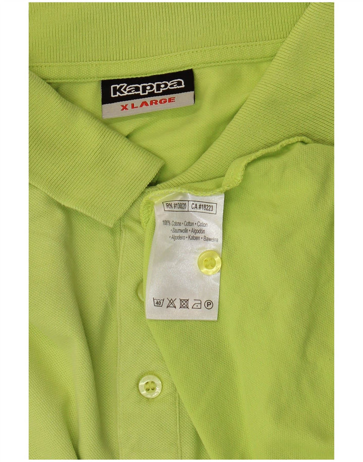 Cămașă polo pentru bărbați Kappa XL bumbac verde