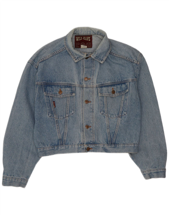 Jachetă de denim crop pentru bărbați Wild UK 38, bumbac albastru mediu