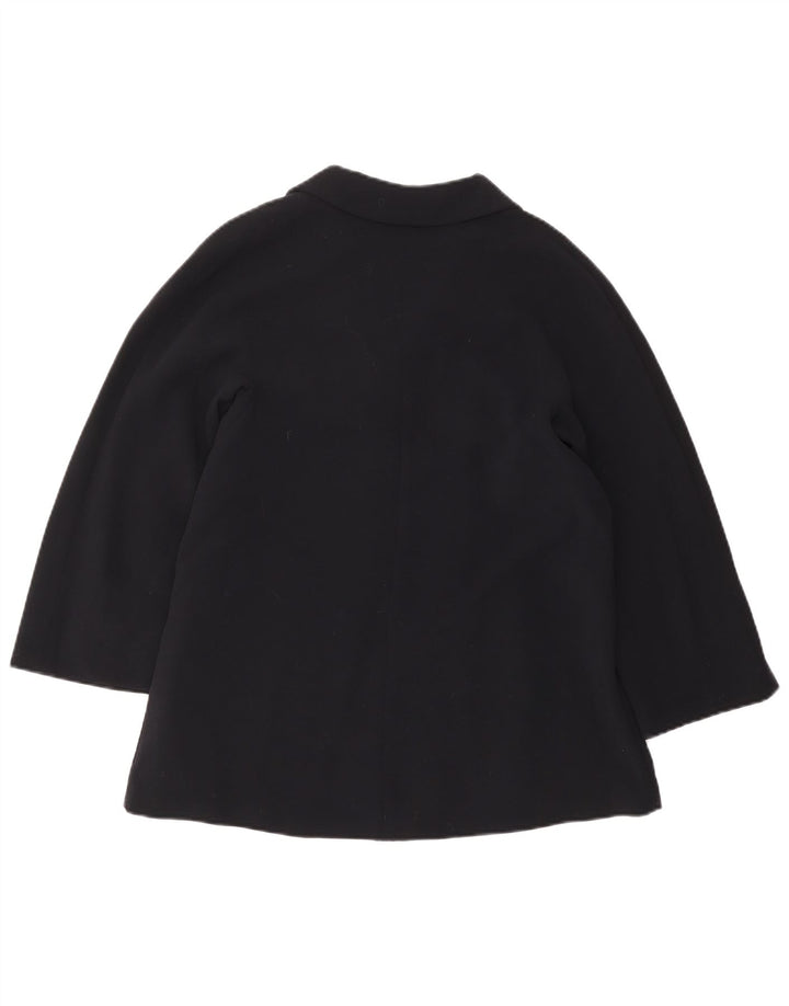 Sacou blazer pentru femei Max Mara cu 2 nasturi UK 10 Lână bleumarin mică