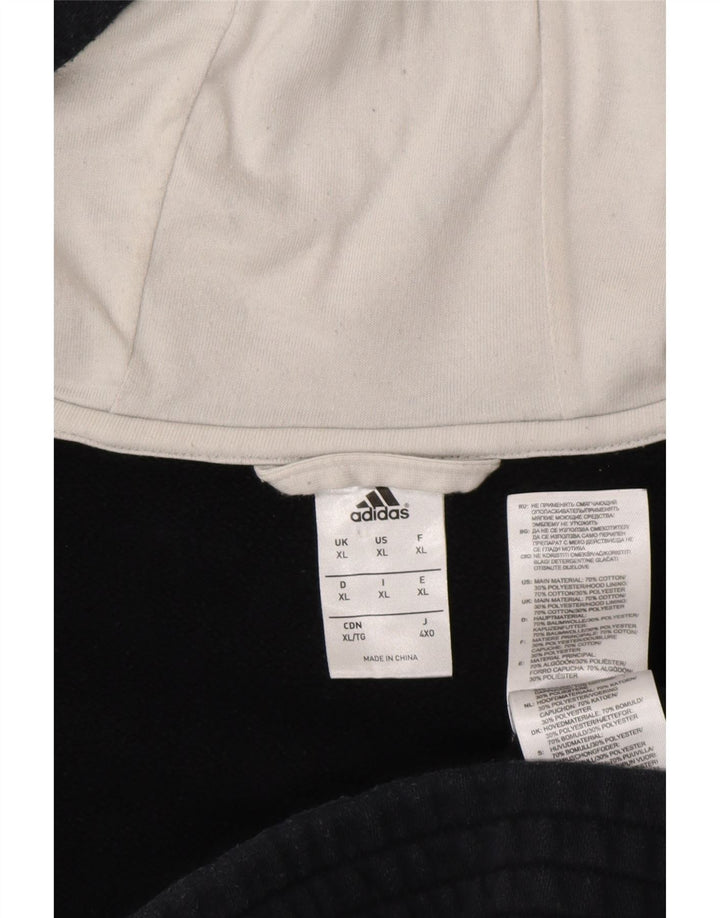 Pulover pentru bărbați ADIDAS Graphic Zip Hoodie XL Bumbac bleumarin