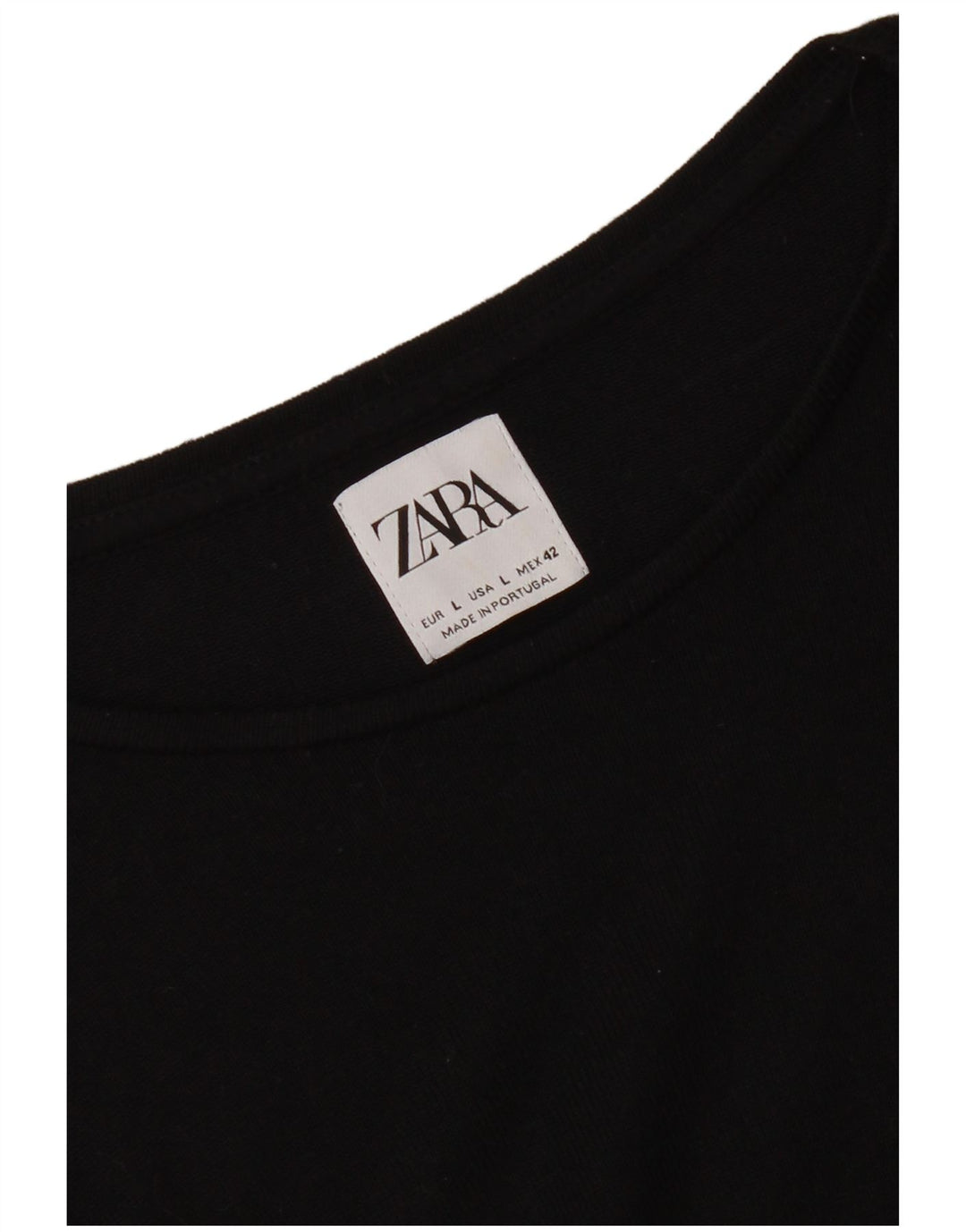Tricou pentru femei Zara UK 16 Large Negru
