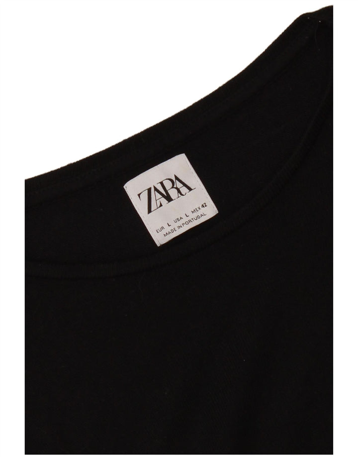 Tricou pentru femei Zara UK 16 Large Negru