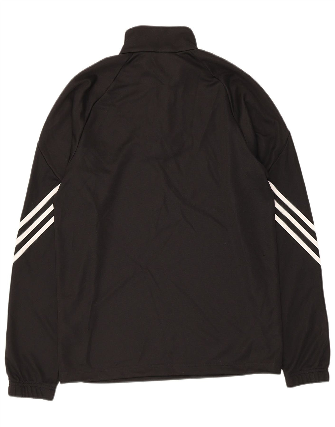 Pantaloni de trening Adidas Climalite pentru bărbați, cu fermoar și gât, din poliester negru